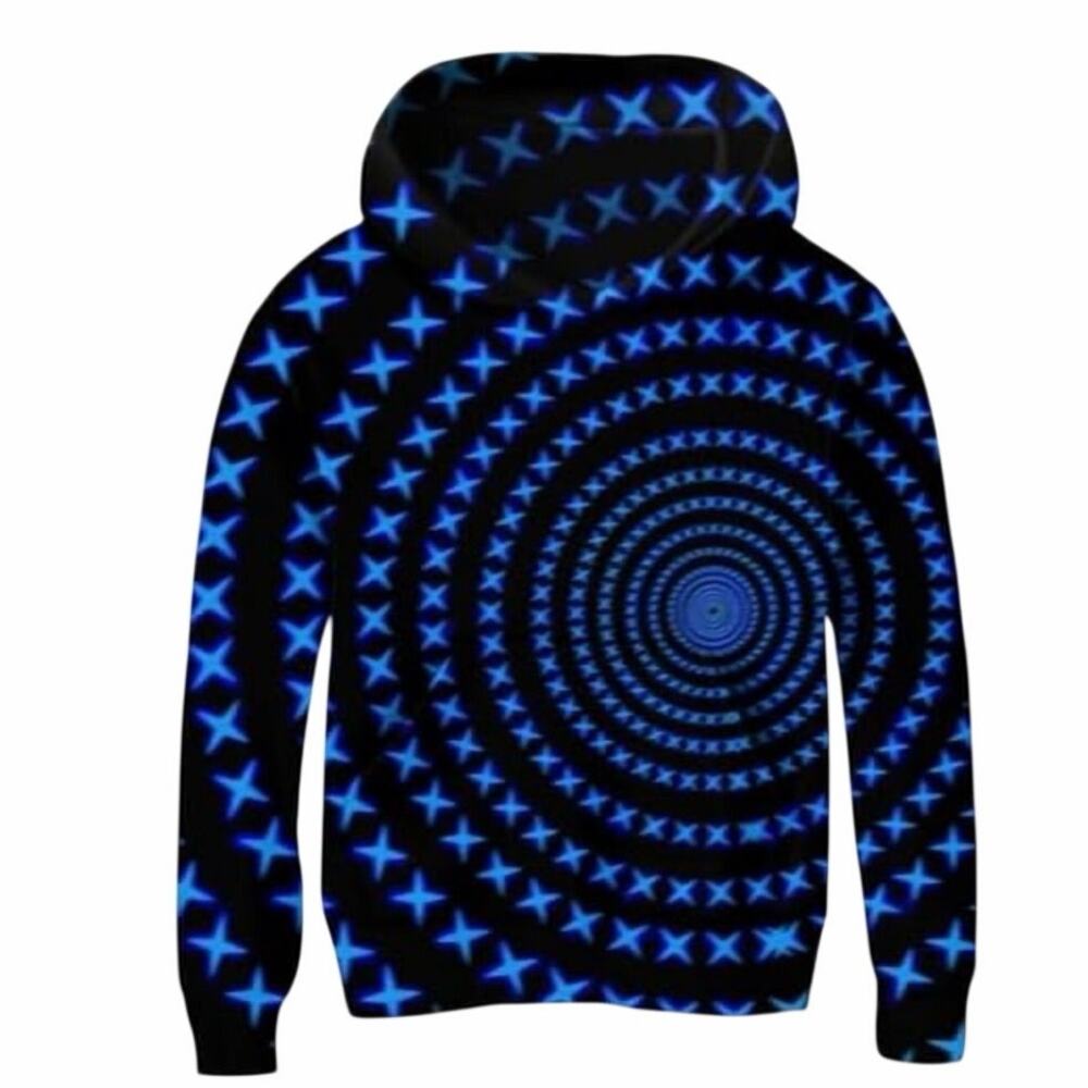 Youth 3D Print Fleece Pullover Hoodie - Fits Like Large
